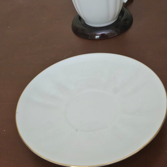 Lomonosov Porcelain Factory Bone China Porcelain Espresso Cup With Golden Edge - Picture 2 of 5